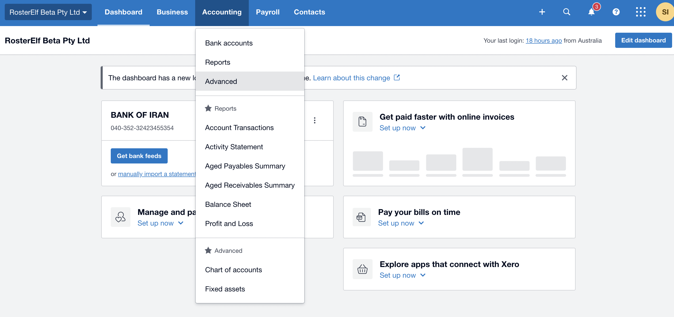 Setting Up Xero Tracking Codes for Sites or Positions RosterElf